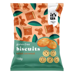It's Us Gluténmentes Omlós Keksz Sós-Karamellás 150g
