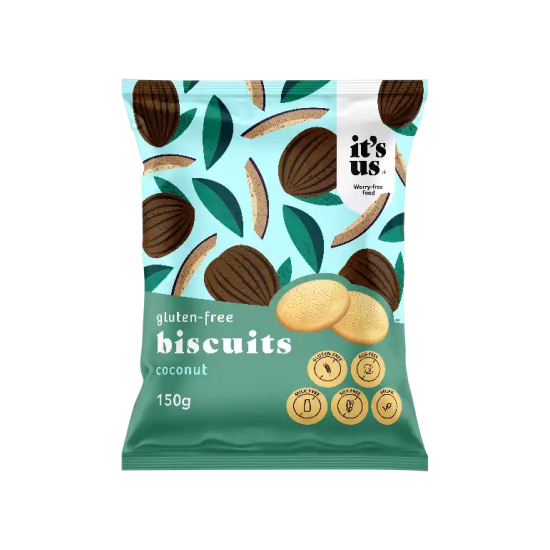 It's Us Gluténmentes Omlós Keksz Kókuszos 150g