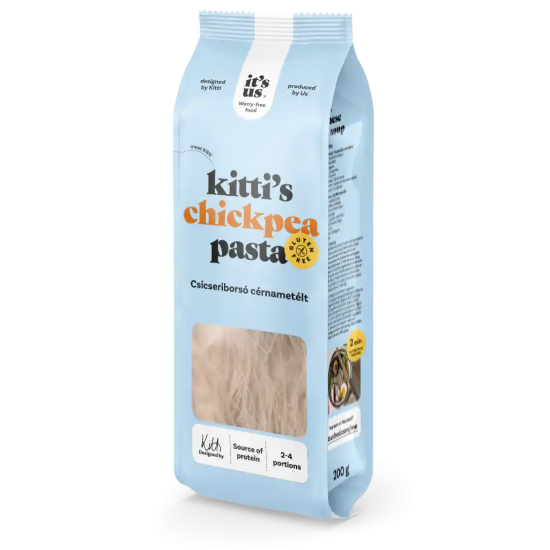 It's Us Kitti's Gluténmentes Csicseriborsó Száraztészta Cérnametélt 200g