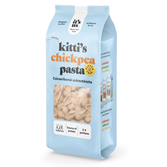 It's Us Kitti's Gluténmentes Csicseriborsó Száraztészta Kagyló 250g