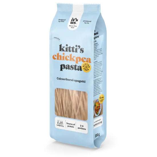 It's Us Kitti's Gluténmentes Csicseriborsó Száraztészta Spagetti 200g