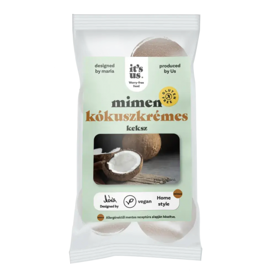 It's Us Gluténmentes Mimen Keksz Kókuszkrémes 150g