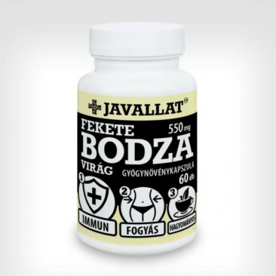 +Javallat Fekete Bodzavirág Kapszula 60db +Javallat Fekete Bodzavirág Kapszula 60db