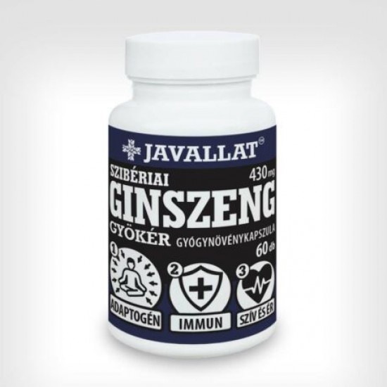 +Javallat  Szibériai Ginszeng Gyökér Kapszula 60db