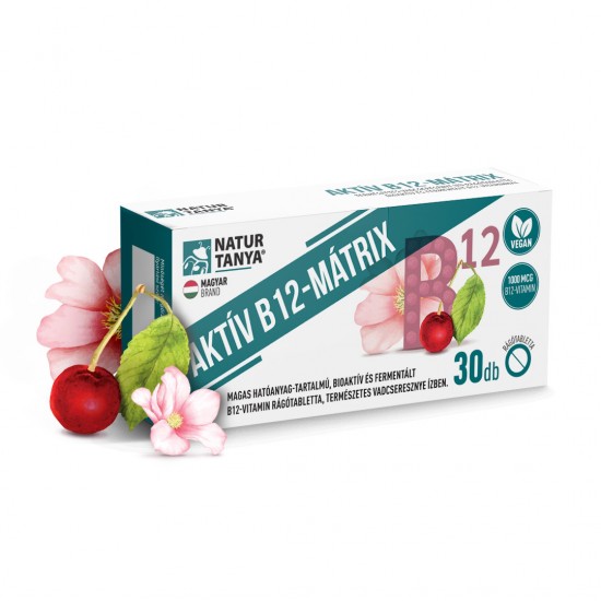 Natur Tanya Aktív B12- Mátrix Rágótabletta 30db