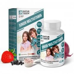 Natur Tanya Junior Multivitamin Por Eper Ízű Stevia Édesítőszerrel Kb 30 Adag 