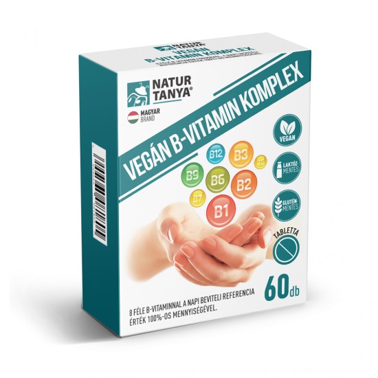 Natur Tanya Gluténmentes Vegán B-vitamin Komplex Tabletta 60db