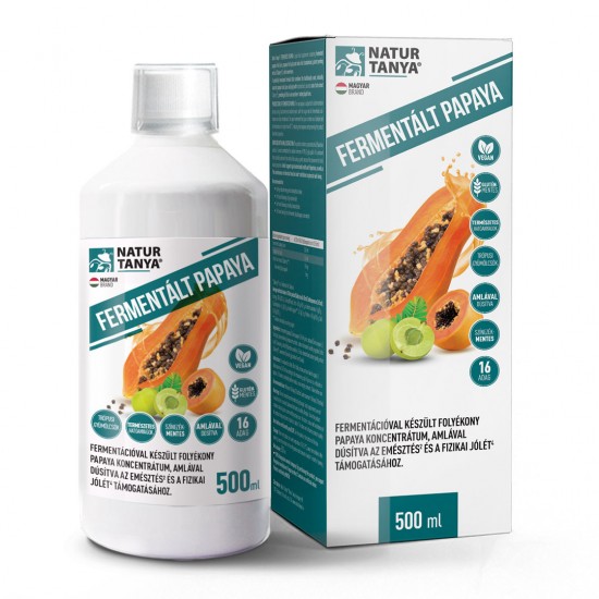 Natur Tanya Fermentált Papaya Koncentrátum Amlával  500 Ml