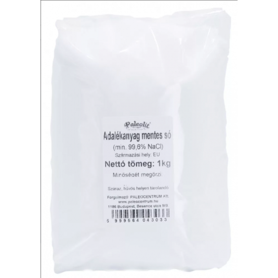 Paleocentrum Adalékanyag Mentes Só Finom Őrlésű (Tiszta só) 99,6 % NaCl 1kg