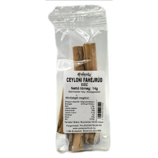 Paleocentrum Ceyloni Fahéj Egész 14g