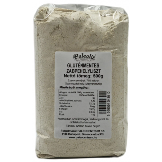 Paleocentrum Gluténmentes Zabpehelyliszt Magyar 500g
