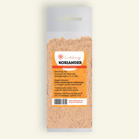 Lakshmí Koriander Őrölt 40g /Toldi/