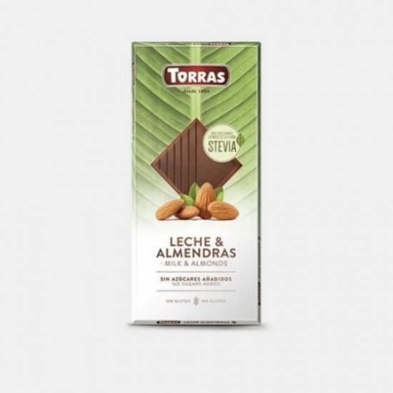 Torras Glutén-és Cukormentes Mandulás Tejcsokoládé 125g