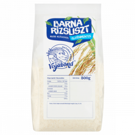 Vegabond Gluténmentes Barna Rizsliszt 500g