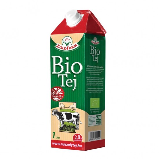 Zöldfarm Bio Tej UHT 2,8% 1l